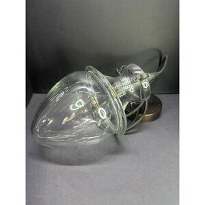 Vtg Luminarie Pottery Barn Incandescent Light Fixture Blown Glass MCM Not Tested